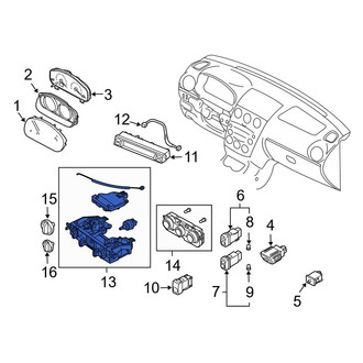 Mazda OE - HVAC Temperature Control Panel
