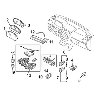 Mazda OE - Instrument Panel - Cluster & Switches