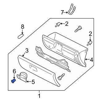 Mazda OE - Glove Box Lock Kit