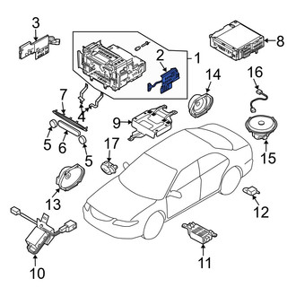 Mazda OE - Lower Radio Bracket