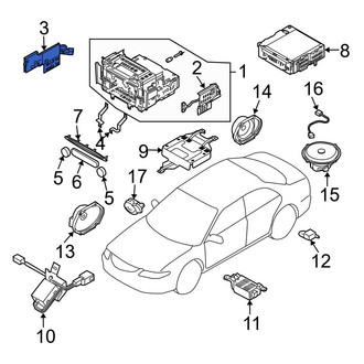 Mazda OE - Left Radio Bracket