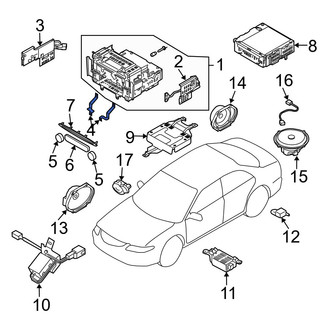 Mazda OE - Lower Radio Bracket