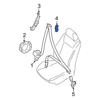 Mazda OE - Front Seat Belt Anchor Plate Cover