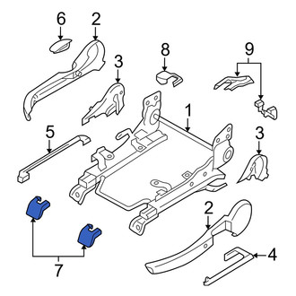 Mazda OE - Front Left Seat Track Cover