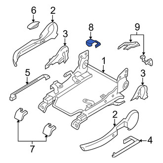 Mazda OE - Rear Left Outer Seat Track Cover