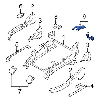 Mazda OE - Rear Inner Seat Track Cover