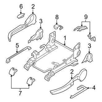 Mazda OE - Seats & Tracks - Tracks & Components (W/O Power), (i / S Sedan)