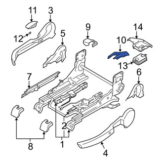 Mazda OE - Rear Right Inner Seat Track Cover