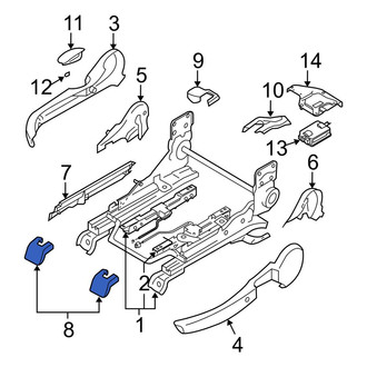 Mazda OE - Front Right Inner Seat Track Cover