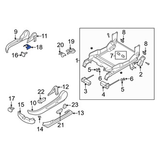 Mazda OE - Left Inner Seat Track Cover