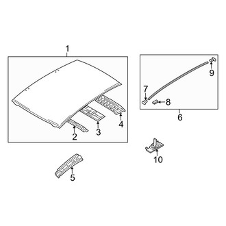 Mazda OE - Roof & Components (W/O Sunroof), (i / S Sedan)