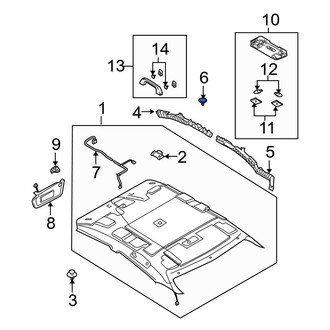 Mazda OE - Roof Insulator Clip