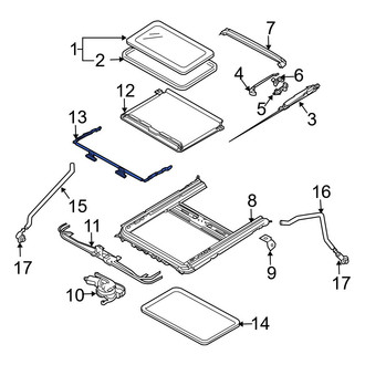 Mazda OE - Sunroof Deflector