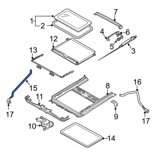 Sunroof Drain Hose