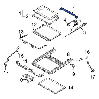 Mazda OE - Sunroof Drip Rail