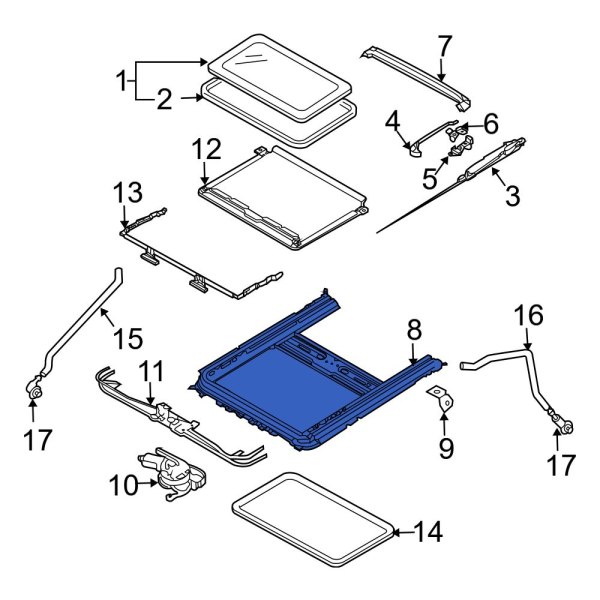 Sunroof Frame