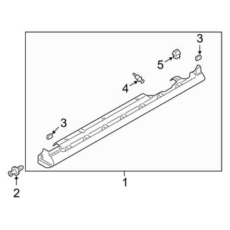 Mazda OE - Pillars, Rocker & Floor - Exterior Trim (With Spoiler), (i / S Sedan)