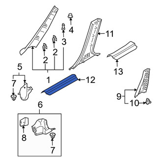 Mazda OE - Front Left Door Sill Plate