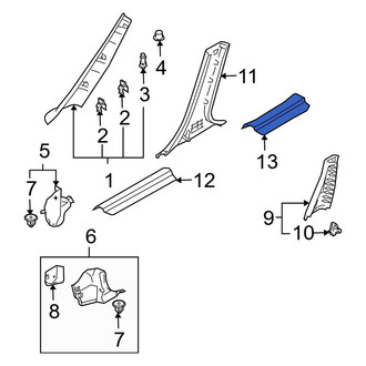 Mazda OE - Rear Left Door Sill Plate