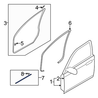 Mazda OE - Front Outer Door Seal