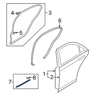 Mazda OE - Rear Outer Door Seal