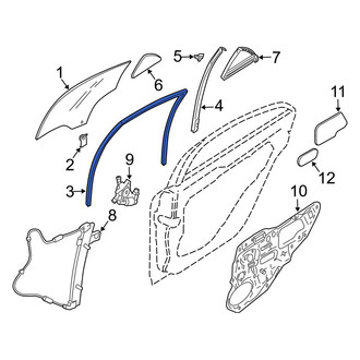 Mazda OE - Rear Left Window Channel