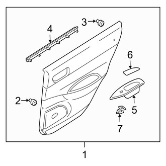 Mazda OE - Rear Door - Interior Trim