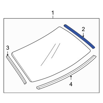 Mazda OE - Rear Right Liftgate Reveal Molding