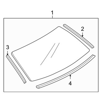 Mazda OE - Lift Gate - Glass (Hatchback)