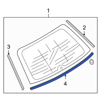 Mazda OE - Rear Lower Liftgate Reveal Molding