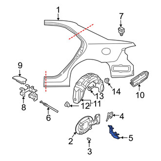 Mazda OE - Rear Left Fuel Filler Door Switch