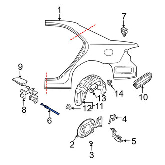 Mazda OE - Rear Fuel Filler Door Release Cable