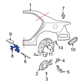 Mazda OE - Rear Left Fuel Door Release Handle