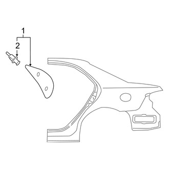 Mazda OE - Quarter Panel - Exterior Trim (Hatchback)