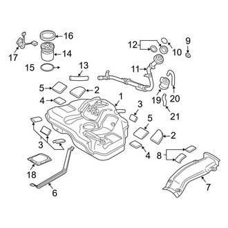 Mazda OE - Fuel System Components (W/O California)