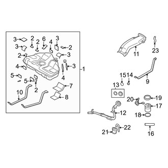 Mazda OE - Fuel System Components (With California)