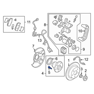 Mazda OE - Rear Wheel Lug Stud