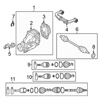 Mazda OE - Rear Drive Axle Shaft Lock C-Clip