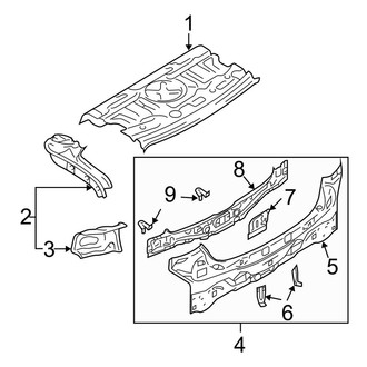 Mazda OE - Rear Outer Rear Body Panel
