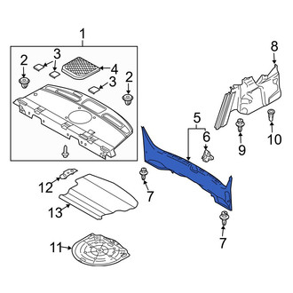 Mazda OE - Rear Center Trunk Trim Panel