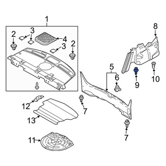 Mazda OE - Deck Lid Trim Clip