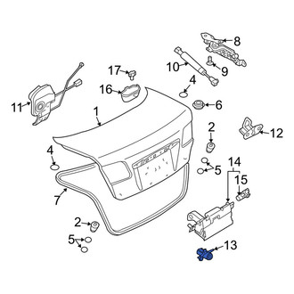 Mazda OE - Rear Trunk Lock Cylinder and Key