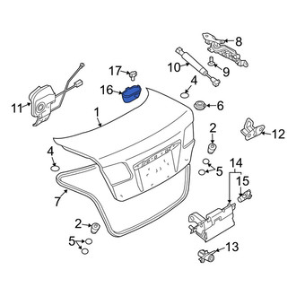 Mazda OE - Rear License Plate Light Lens