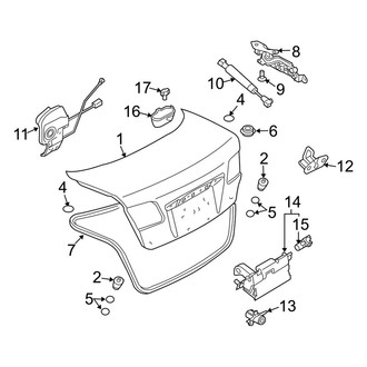 Mazda OE - Trunk Lid - Lid & Components (i / S Sedan)