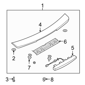 Mazda OE - Trunk Lid - Spoiler (Mazdaspeed)