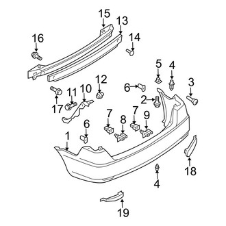 Mazda OE - Rear Bumper - Bumper & Components (i / S Sedan)