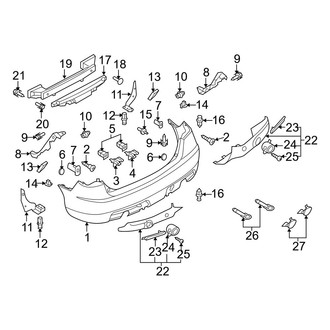 Mazda OE - Rear Bumper - Bumper & Components (Mazdaspeed)