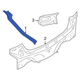 Mazda OE - Left Body C-Pillar Trim Panel