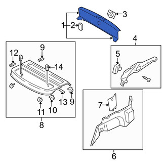 Mazda OE - Rear Trunk Trim Scuff Plate