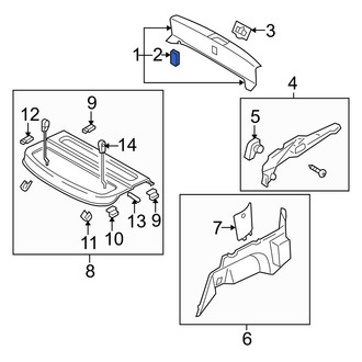 Mazda OE - Trunk Trim Scuff Plate Cap